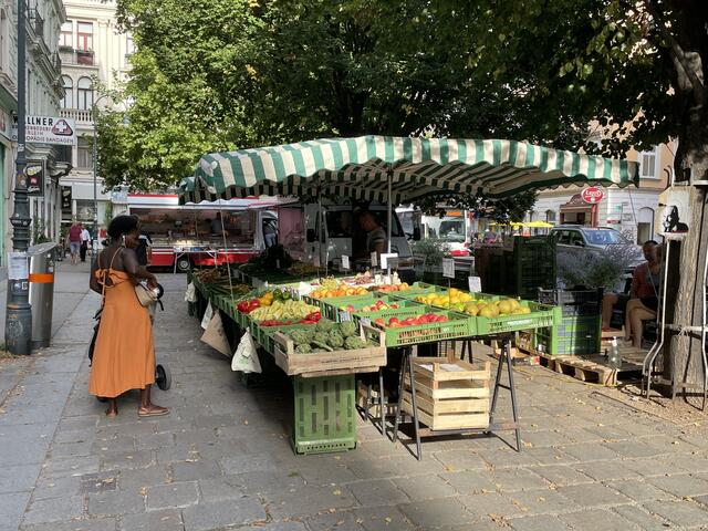 Donnerstag ist Markttag am Margaretenplatz. | Foto: Barbara Schuster