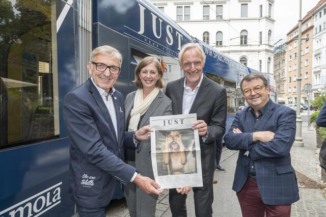 Bei der Präsentation: Josef Herk, Barbara Eibinger-Miedl, Günter Riegler, Willi Klinger (v.l.) | Foto: Foto Fischer