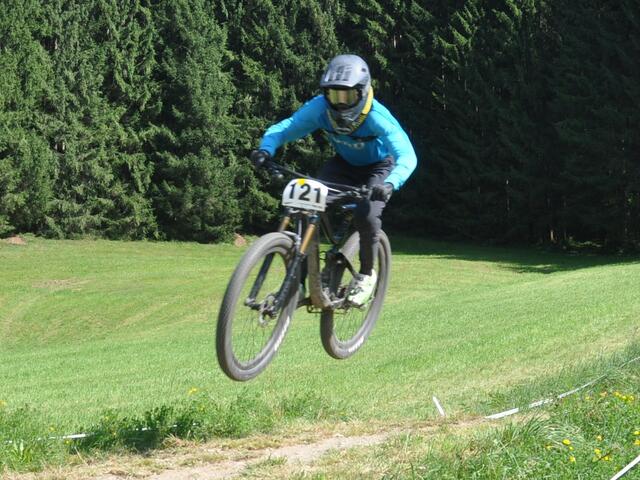 U17-Downhiller Florian Lechner (RU St. Johann) raste auf den 2. Platz