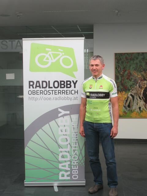 Gerhard Fischer ist Obmann der Radlobby OÖ. | Foto: Radlobby OÖ