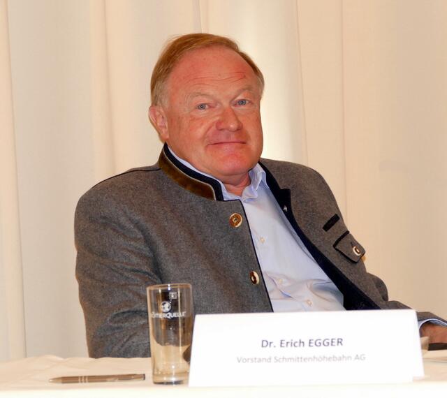 Erich Egger, Sprecher der Salzburger Seilbahnwirtschaft