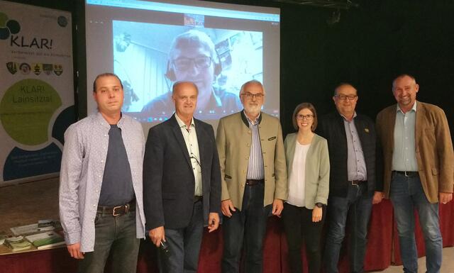 Hermann Hahn jun., Martin Bruckner, Herbert Grulich, Verena Litschauer, Peter Höbarth, Markus Wandl und Werner Jester. | Foto: KLAR Lainsitztal