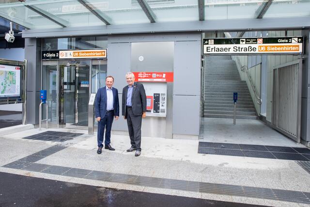 Bezirksvorsteher Gerald Bischof und Wiener-Linien-Geschäftsführer Günter Steinbauer | Foto: BV23/Genitheim