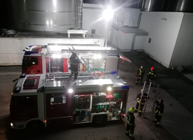Verletzt wurde niemand, die Produktion ist sichergestellt.