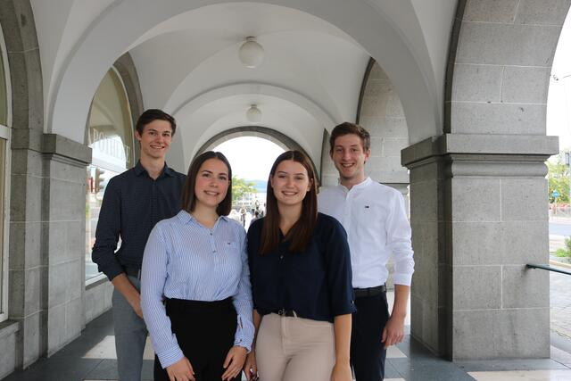 Michael Kainz, Lena Denk, Anna Berger, Julian Dörfl (v. l.). | Foto: UH Braunau