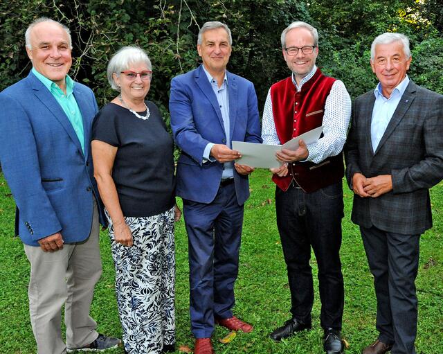 Erich Ringseis (Aggsbach Dorf), Gabriele Kaufmann (Golling) Wolfgang Schweiger, Wilhelm Ziegler und Gerhard Bürg (Zelking/Matzleinsdorf)
 | Foto: Franz Crepaz