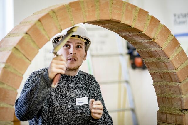 In der OÖ Bauakademie in Steyregg haben die Wimberger-Lehrlinge die Möglichkeit, gemeinsam zu üben.  | Foto: Wimberger