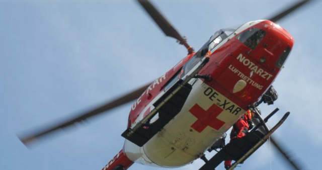 Der Rettungshubschrauber stand im Einsatz