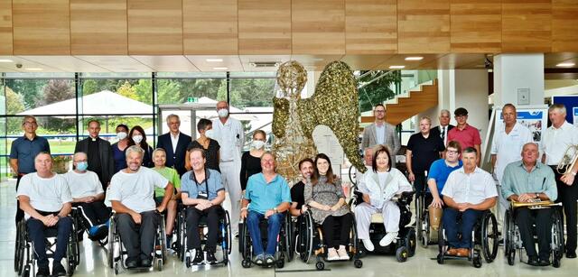 Bis 30. September 2021 kann man das Denkmal noch im Rehabilitationszentrum Häring besuchen.  | Foto: Andrea Lindner