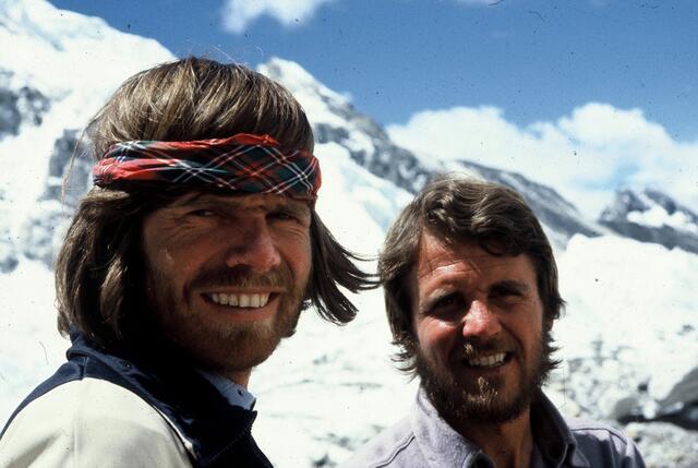 Bild aus der Vergangenheit: Bergsteiger-Ikone Reinhold Messner mit Peter Habeler | Foto: Messner