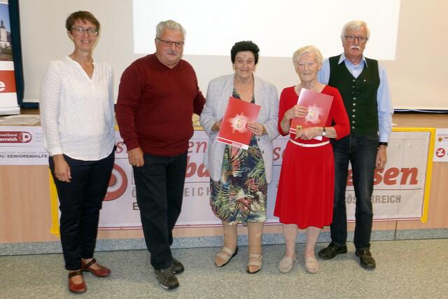 Ehrungen bei den Ebenseer Pensionisten. | Foto: Ebenseer PV