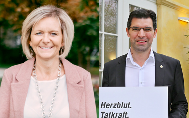Nun ist es offiziell: Ines Schiller (SPÖ) und Hannes Mathes (Liste Zukunft Ischl) gehen in die Bürgermeister-Stichwahl.