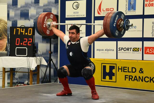 Sargis Martirosjan (SK Vöest Linz) 10. der Olympischen Spiele in Tokio und Europameister im Reißen 2018.

Foto: Conny Högg