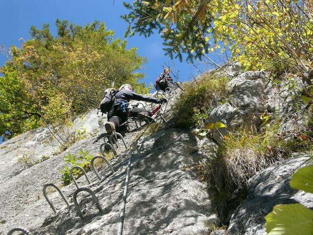 Klettersteig in der Oktobersonne.  | Foto: Thomas Neuhold