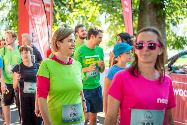 Auch die Grazer Grünen um Judith Schwentner haben ein Team gestellt. | Foto: Foto Jörgler