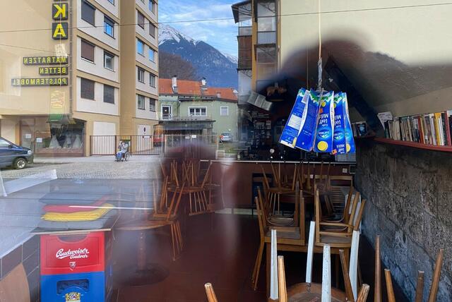 „Sie [Die Bögen] sind ein Übergangsraum, der sich in die Umgebung einfügt.“ (Stefan Ouroumidis, Wahrnehmungsbericht, 14. März 2020) | Foto: Universität Innsbruck, Stefan Ouroumidis