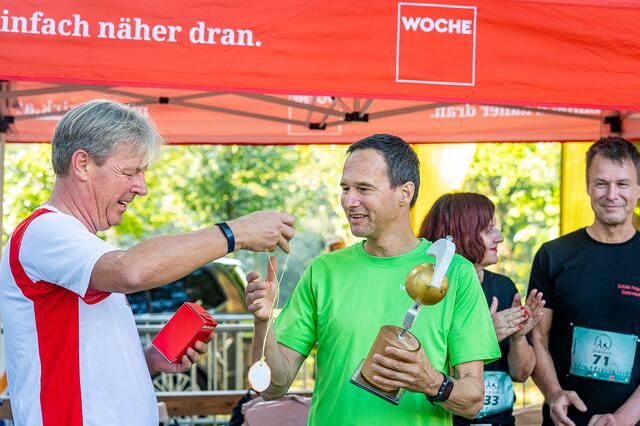 Der erste Platz bei den Männern ging an Joachim Wengschen (r.). | Foto: Foto Jörgler