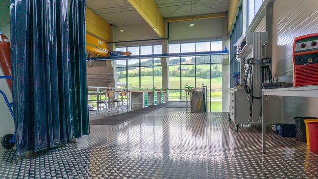 Ein Blick in die neue Lehrwerkstätte.