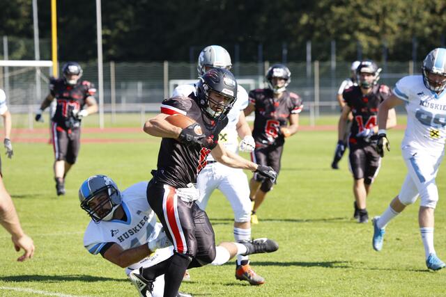 Ein Touchdown im letzten Viertel für die Welser war der Gipfel für die Steyrer an einem verkorksten Samstag Nachmittag. | Foto: Foto-Beck