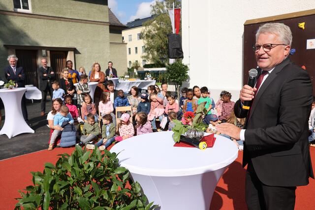 Bei der feierlichen Eröffnung am 24. September war auch Bürgermeister Klaus Luger anwesend. | Foto: Stadt Linz