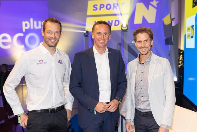Alexander Wurz, Sport- und Wirtschaftslandesrat Jochen Danninger, Felix Gottwald
 | Foto: Daniel Hinterramskogler