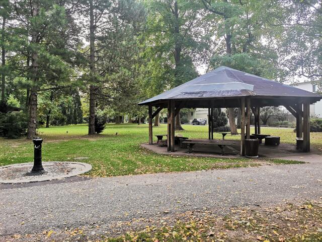 Das Dach des Pavillions wird erneuert.  | Foto: Bianca Werilly