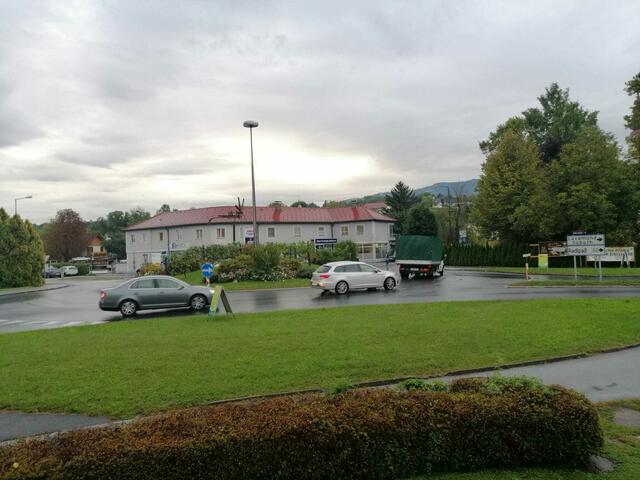 Der Kreisverkehr beim Uni-Markt in Eibiswald ist ab heute in Arbeit. | Foto: Susanne Veronik