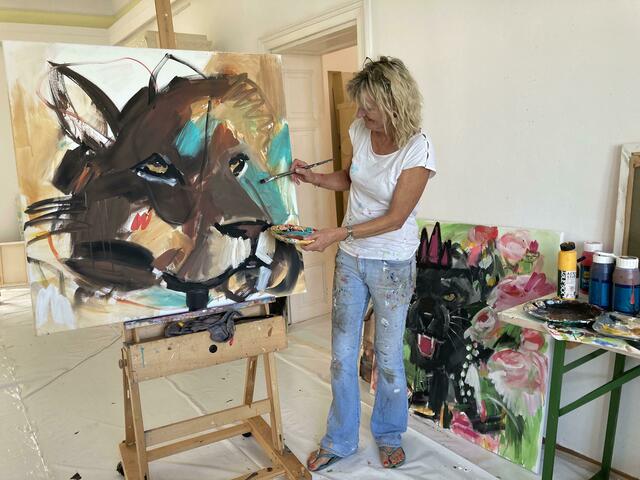 Gabi Rhomako zeigt ihre Kunst bei den „Tagen des offenen Ateliers“ im Atelier Nepomuk. | Foto: Gabi Rhomako