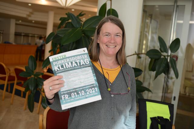 GR Susanne Klinser war am Klimatag für die 3G-Kontrolle verantwortlich.