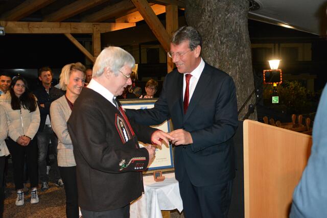 Beruflich schon seit 24 Jahren ein Duo an der Gemeindespitze, Johann Kammerlander und BM Jakob Wolf