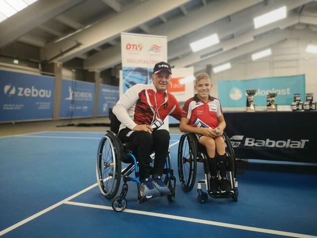 Gerhard Schuster und Maximilian Taucher. | Foto: TAAB-Tennis