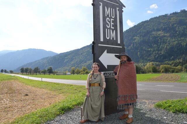 Monika Kohlmayer und Martin Hipp von der Keltenfamilie in Frög, Rosegg