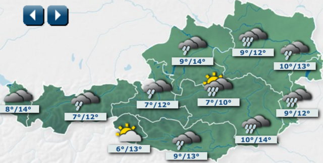 In den Nordalpen ist am Donnerstag oberhalb von 1200 bis 1500 m auch mit Schneeflocken rechnen.