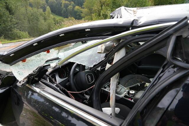 Kollision in Schadneramt: Zum Glück wurde niemand verletzt.