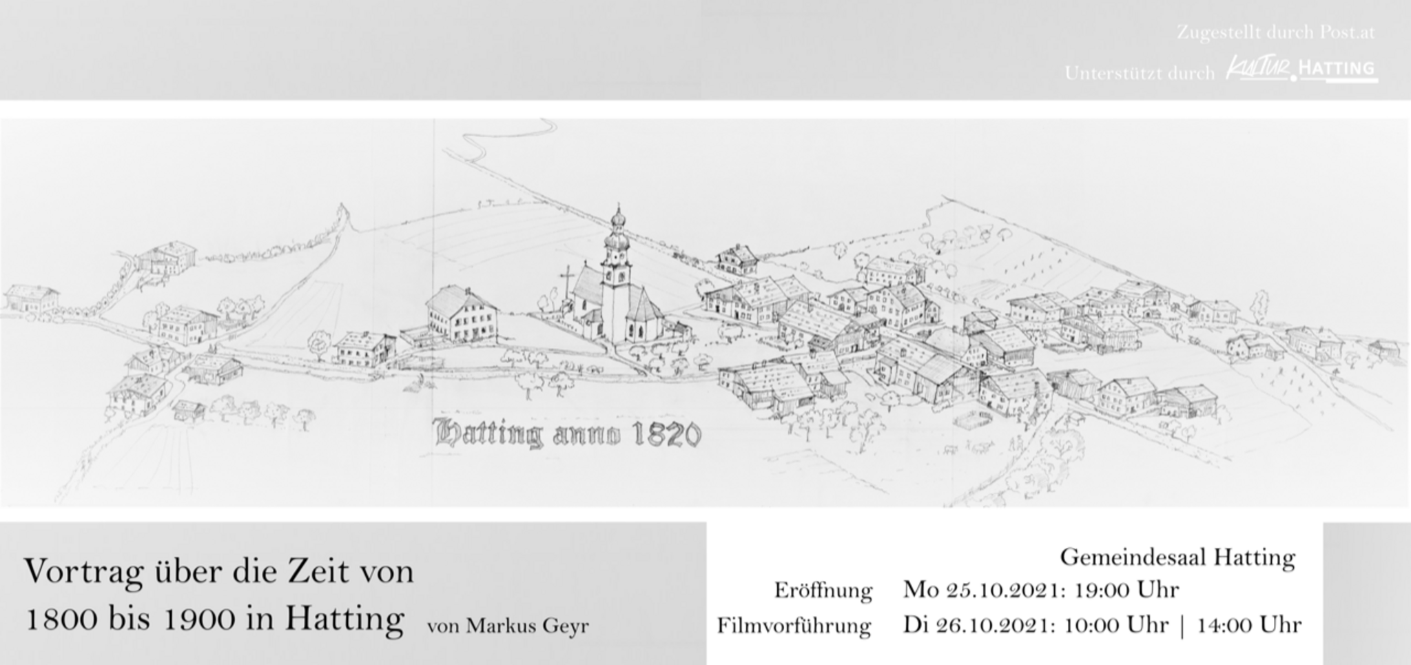 Veranstaltungsreihe in Hatting Hatting anno Vortrag und Ausstellung