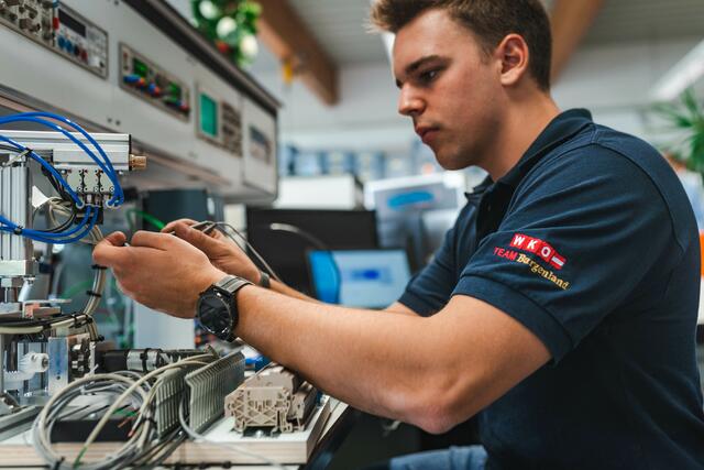 Lukas Friedl ist bei der Firma compact Liftsystems in Neutal beschäftigt. | Foto: WKB