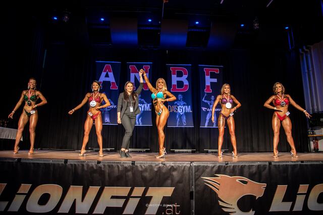Die 24-jährige Bodybuilderin Cheyenne Marecki aus Wieselburg konnte sich in Perg in der Bikini-Klasse durchsetzen. | Foto: Christoph Aumayr