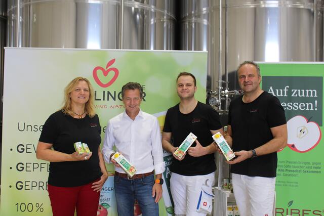 Gudrun Schriebl, Gerhard Höllinger, Bernhard Schriebl und Franz Schriebl (v.l.n.r.) | Foto: Katrin Löschnig