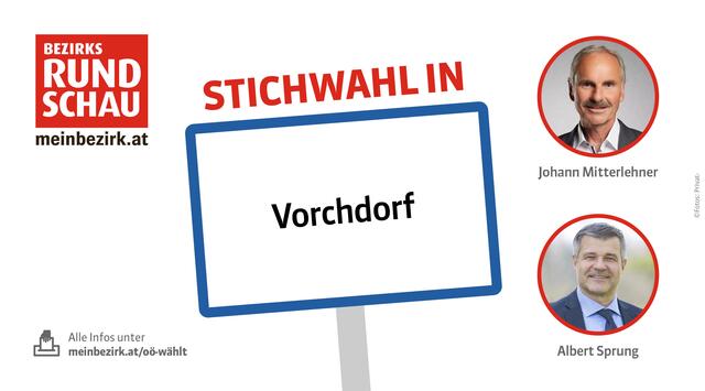 Heute wählt die Gemeinde Vorchdorf den Bürgermeister in einer Stichwahl. | Foto: Grafik/BRS