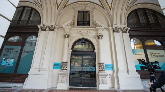 Die ÖVP-Zentrale in der Lichtenfelsgasse 7 in Wien.