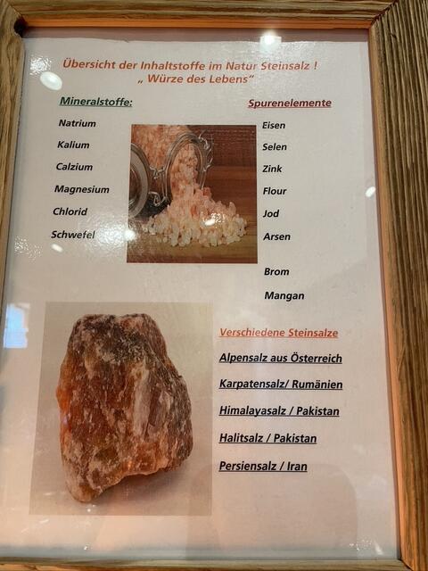Diese Inhaltsstoffe sind in den Salzsteinen aus dem Himalaya zu finden. | Foto: Sarah Braun