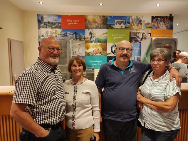 Erich und Waltraud Dorwekinger mit Herbert und Brigitte Korbel