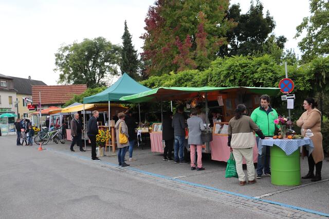 Bei jedem Wetter versorgen die Bauern und Marktbeschicker freitags beim Fernitzer Bauernmarkt ihre Kunden mit Lebensmitteln aus eigener Produktion.  | Foto: Edith Ertl