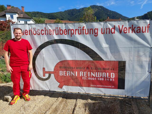 Brandlöscher und Sicherheitsexperte Berni Reinwald aus Leoben