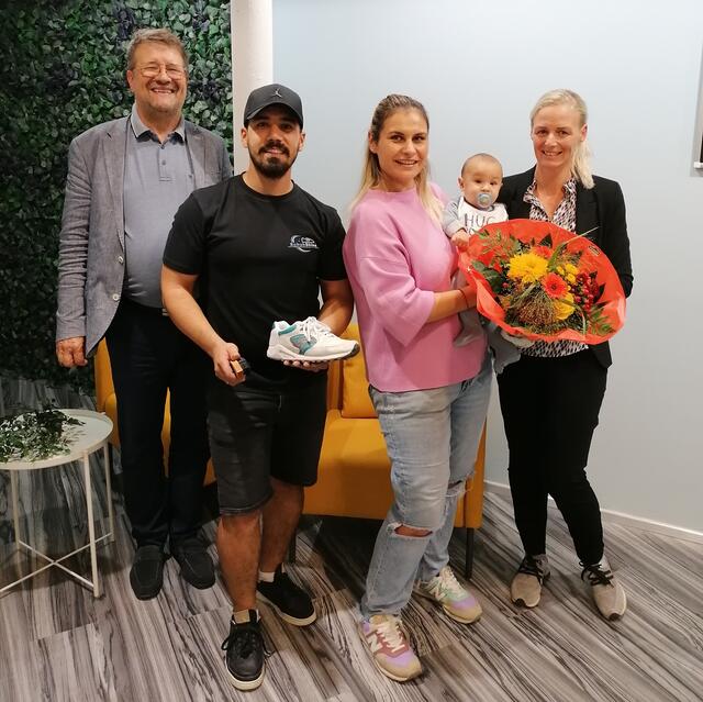 V.l.n.r.: CYTA GF Erich Pechlaner, Taif Ahmed Hasan, Ruska Atanasova-Koller, Centermanagerin Daniela Schlemmer | Foto: CYTA