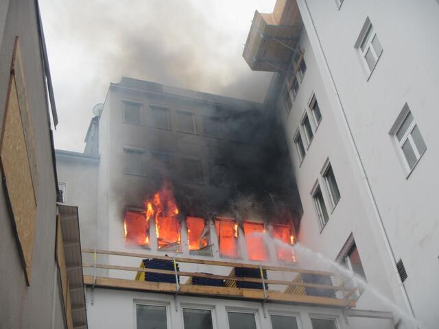 In der Neutorgasse brannte es heute Vormittag.