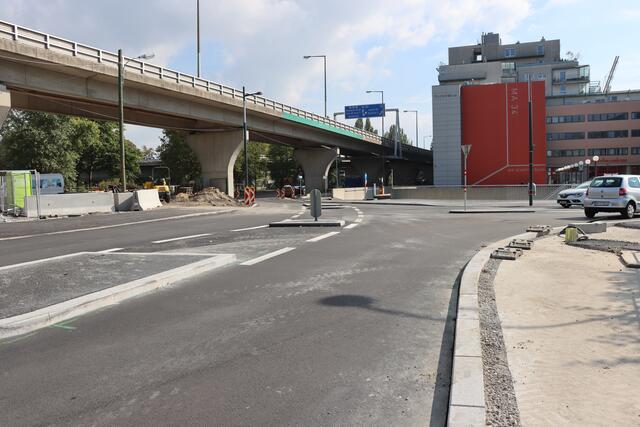 Die neue Auffahrt von der Grinzinger Straße auf die Nussdorfer Lände ist in Betrieb und soll künftig Staus in der Muthgasse verhindern. | Foto: BV 19/Martinuzzi