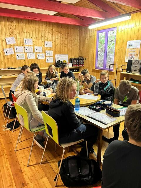 Buddy Schulung in der Pfadi-Au: Von rechts vorne im Uhrzeigersinn: Moritz Frötscher, Andreas Rendl, Eva Schärmer, Alexandra Leitl, Antonia Valentini, Lara Lechleitner, Julia Eschbacher, Mona Schmid, Max Conzatti, Tobias Pintarelli, Alexander Krüger (nicht im Bild: Benjamin Dapoz) | Foto: Angelika Zangerl