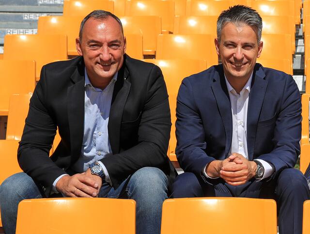 Nahmen Stellung zur geplanten dunkelrot-grün-roaten Koalition in Graz: Mario Eustacchio (FPÖ) und Kurt Hohensinner (ÖVP)