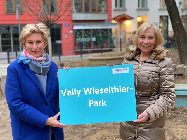 Christina Schlosser und Bianca Taschner von der ÖVP Neubau haben sich erfolgreich für den neuen Namen eingesetzt.